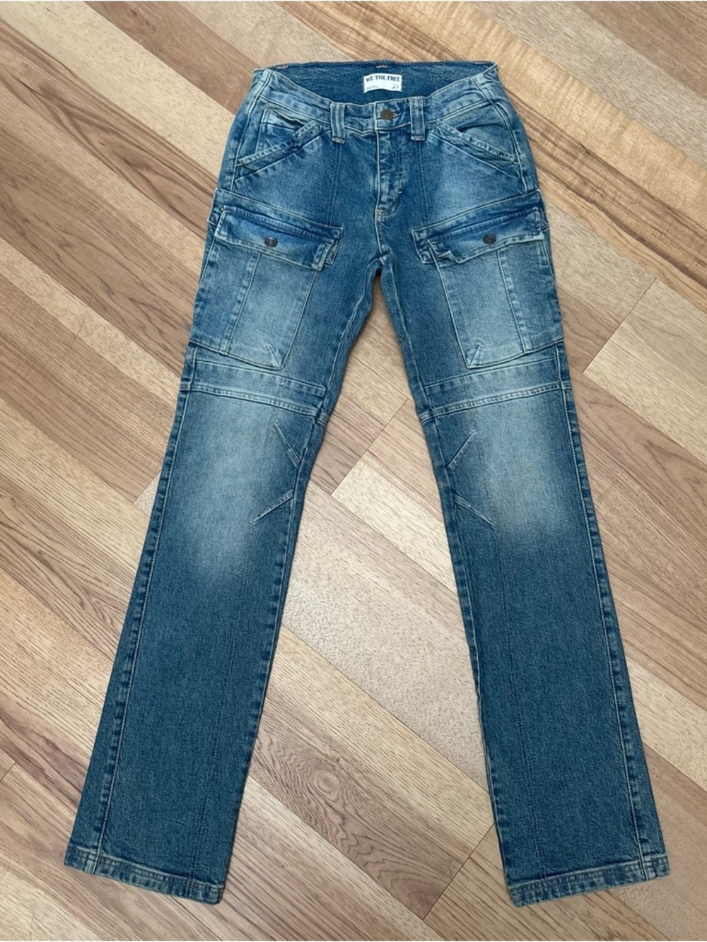 Free People Cargo Jeans